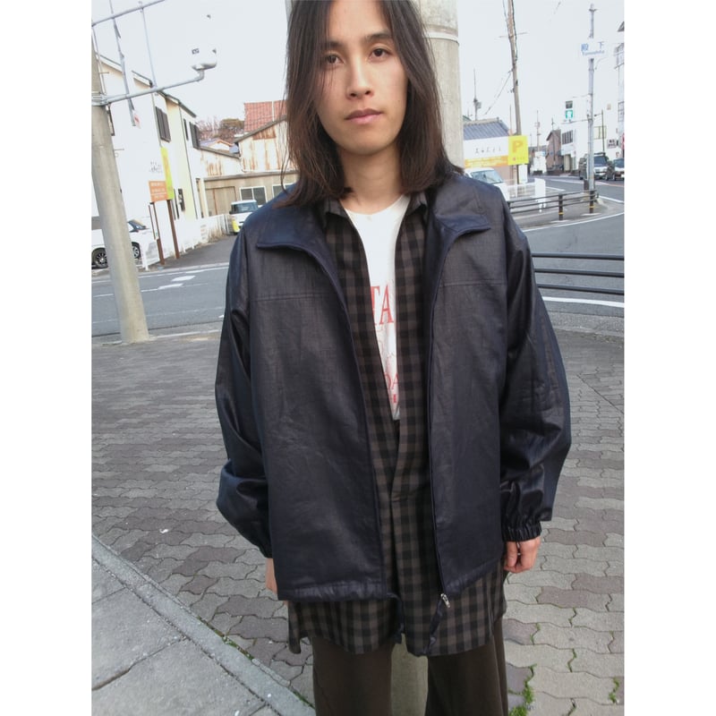 Blanc YM / Silk Plaid Skipper Shirts *Black | A