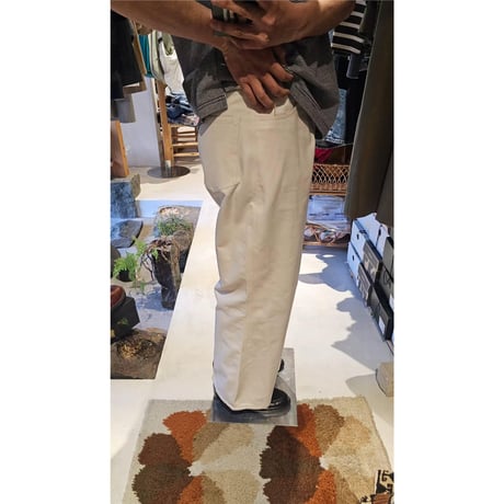 YUTASETOGAWA / Contour 5 Trousers -Ed.Pressed Twill *IVORY