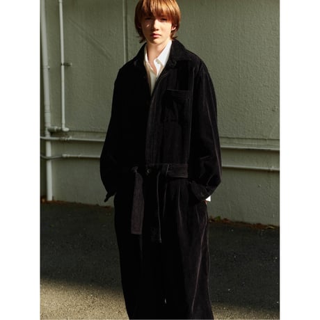 Blanc YM / Wide Corduroy Jumpsuit *NAVY