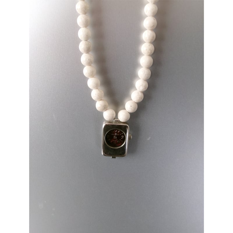 HIDAKA / Orbit Watch Necklace - Riverstone *Bei
