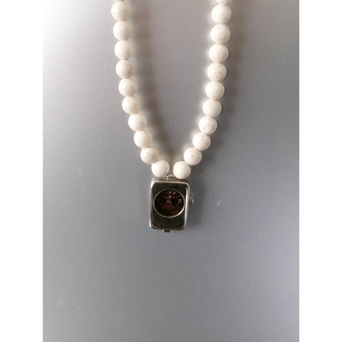 HIDAKA ORBIT WATCH COLLAR 時計 チョーカー HIDAKA / Orbit Watch Necklace - Riverstone *Bei
