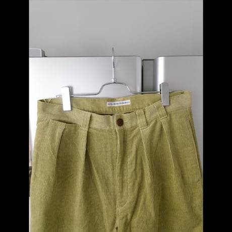 NO ROLL / THICKWALK CORDS PANTS *LIME GREEN