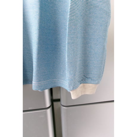 UNIVERSAL PRODUCTS / V NECK L/S TSHIRTS *BLUE