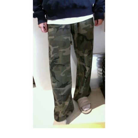 NVRFRGT / 3D TWISTED LOUNGE WIDE PANTS *WOODLAND