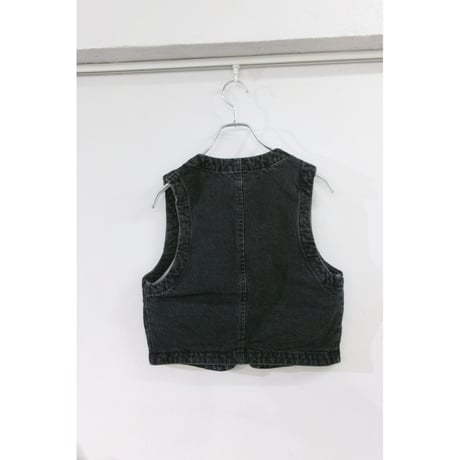 MY___ / DENIM VEST *BLACK