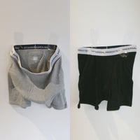 UNIVERSAL PRODUCTS / 2P BOXER SHORTS *BLACK+GRAY MIX