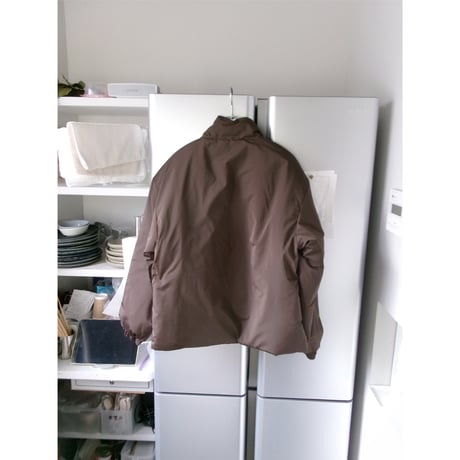 FUJI(for ladies) / SILK POLYESTER PADET JACKET *BROWN