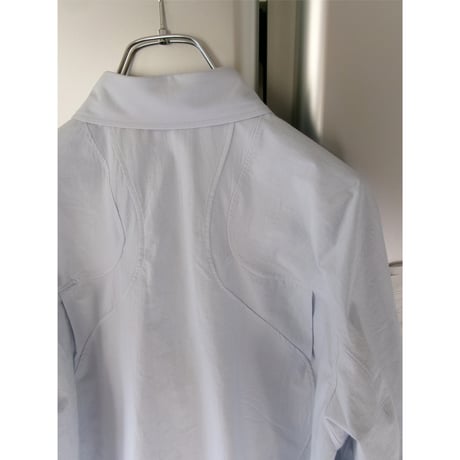 NVRFRGT / PANELLED LONG SLEEVE SHIRT *SAX