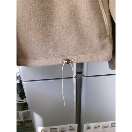 ABELIA EDWARD GOUCHA / FRACTURE HOODIE *BEIGE