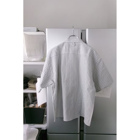 NO ROLL / NORMAL SHIRT STRIPE S/S *BLUE