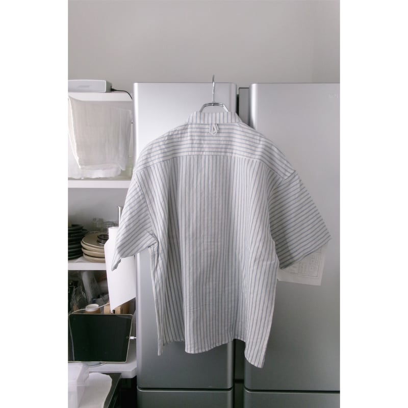 NO ROLL / NORMAL SHIRT STRIPE S/S *BLUE | AVET
