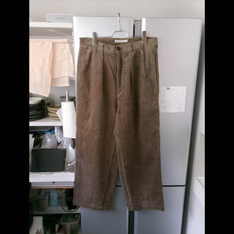 NO ROLL / THICKWALK CORDS PANTS *SMOKE BROWN