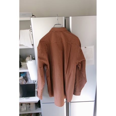 FUJI / COTTON CHECK SHIRT *BROWN