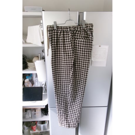 YOKO SAKAMOTO / WIDE EASY PANTS *GINGHAM