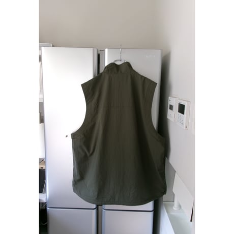 EVCON/ NYLON ZIP UP VEST *KHAKI