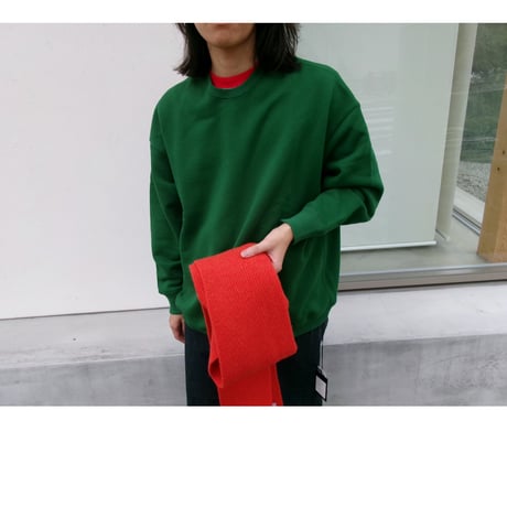 FUJI /  crew neck sweat *green