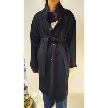 TOZAOU / Stand Collar Coat *BLACK