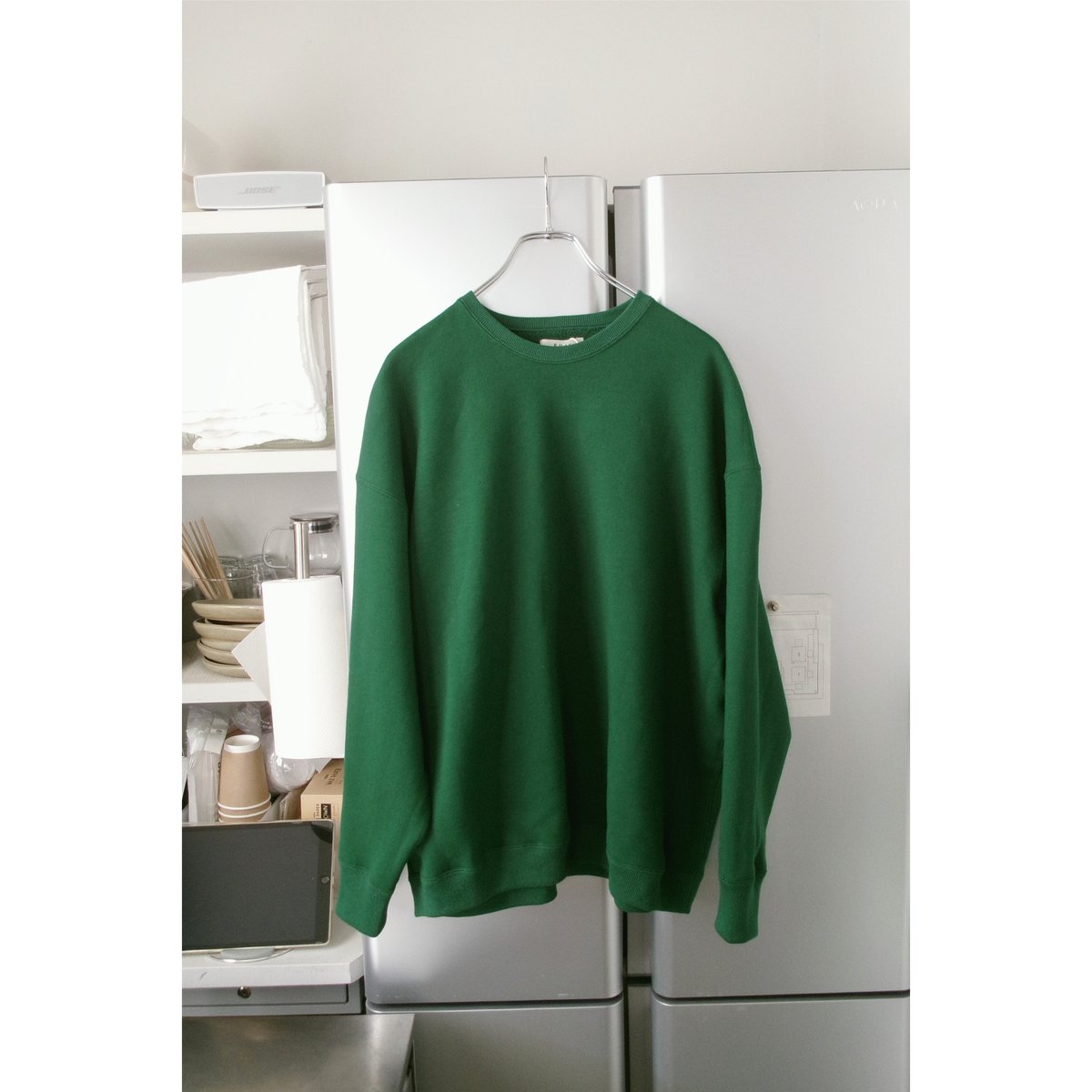 FUJI / crew neck sweat *green | AVET