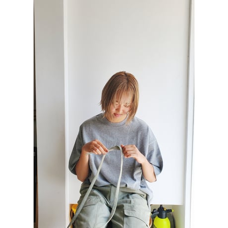 ●EVCON/ 233-91107A WIDE S/S T-SHIRT *Gray