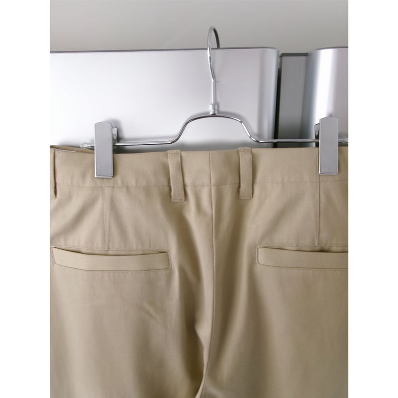 UNIVERSAL PRODUCTS / COTTON WOOL WIDE TROUSERS