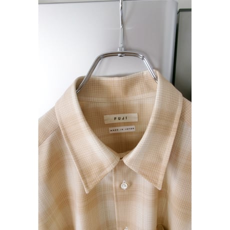 FUJI / WOOL CHECK STANDARD SHIRT *ORANGE