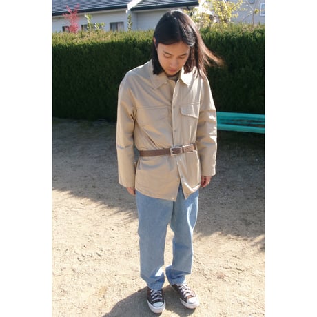 MY___ /  OVERSIZED WORK BLOUSON *BEIGE