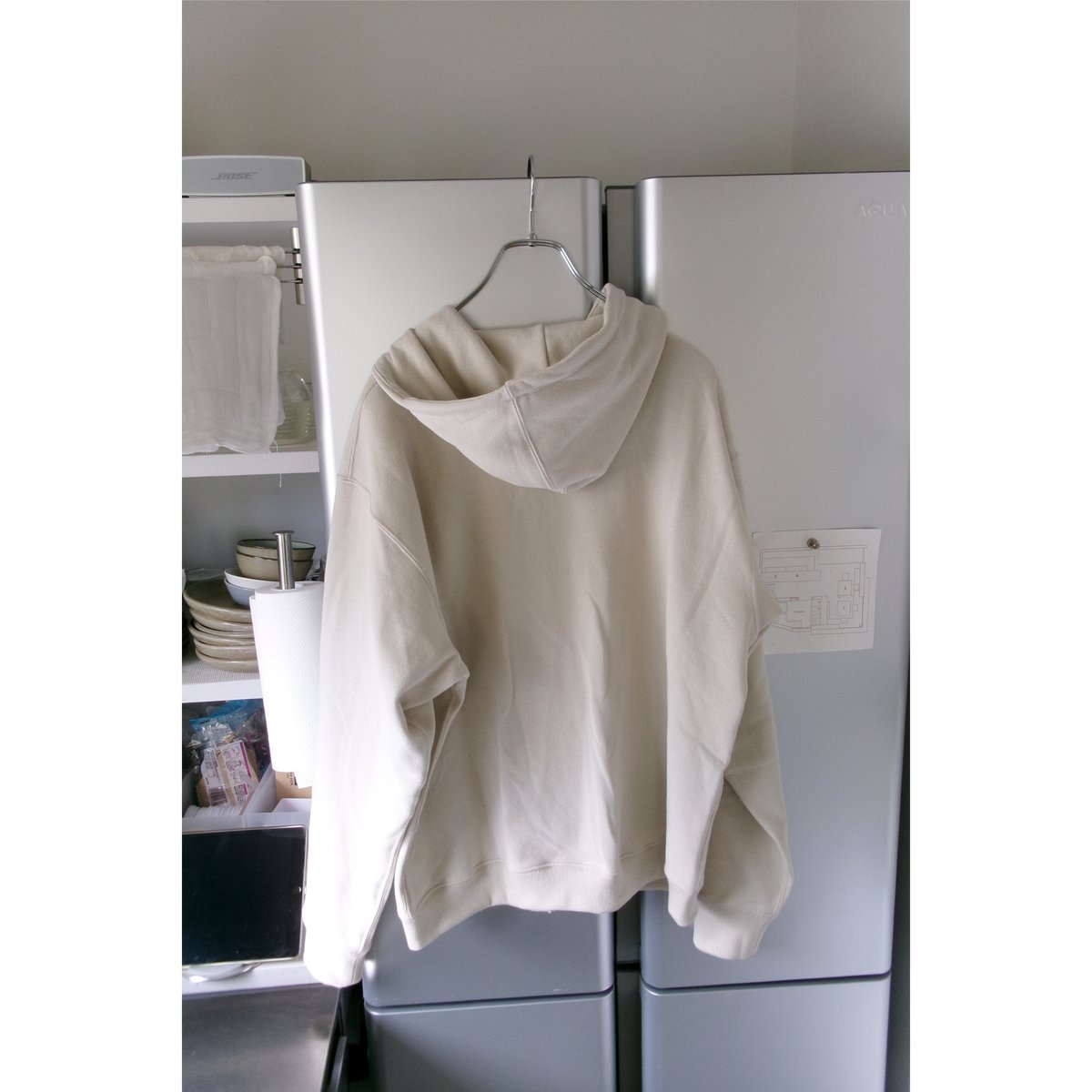 FUJI / COTTON ZIP UP HOODIE *IVORY | AVET