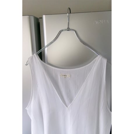 FUJI / COTTON STRIPE ONEPIECE(for ladies) *WHITE