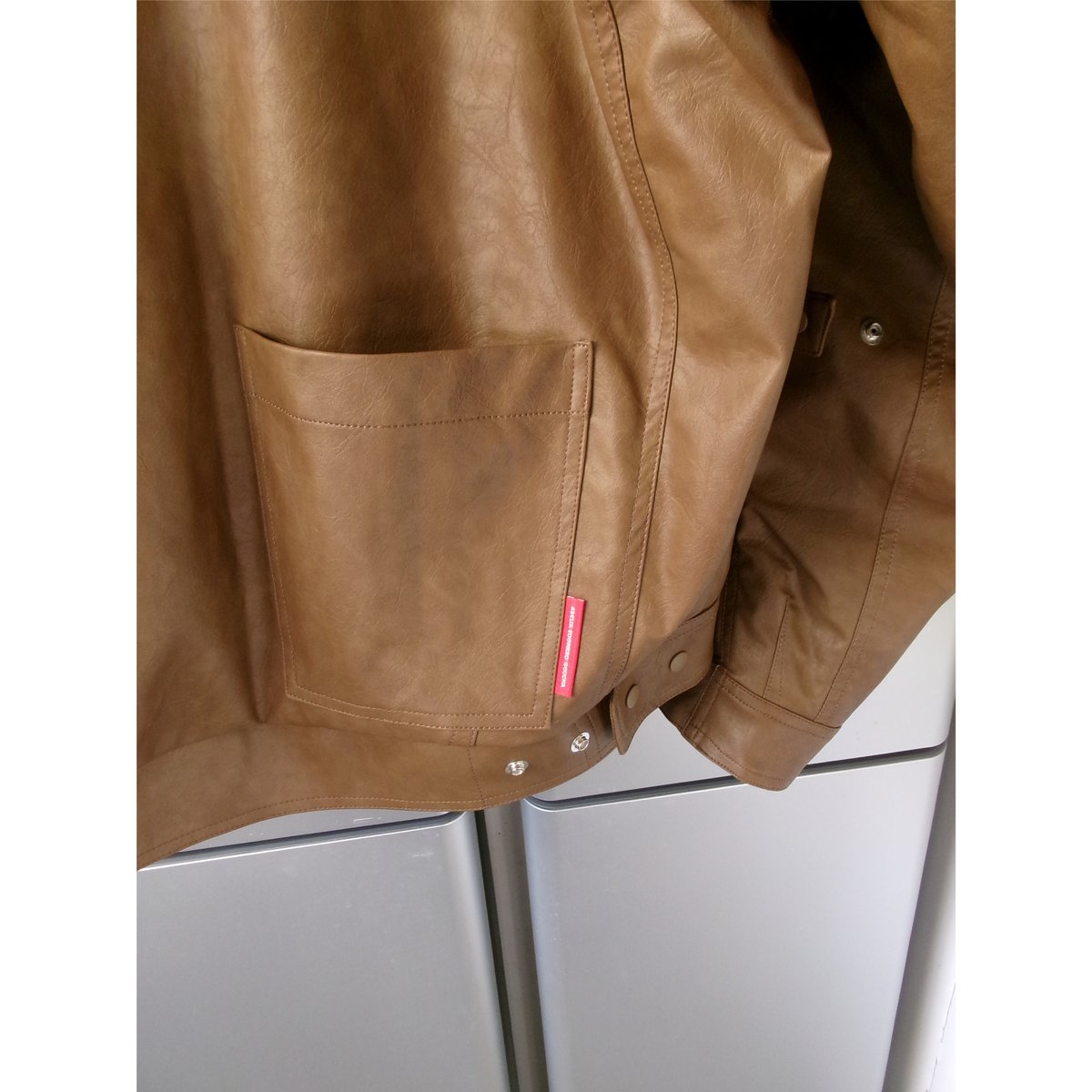 ABELIA EDWARD GOUCHA / MOM BIKER JACKET *CAMEL