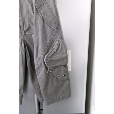 NVRFRGT / 3D TWISTED CARGO SHORTS *GRAY