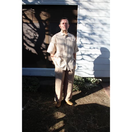 NO ROLL / NORMAL SHIRT STRIPE S/S *BROWN
