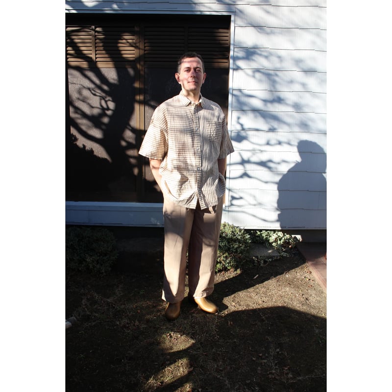 NO ROLL / NORMAL SHIRT STRIPE S/S *BROWN | AVET