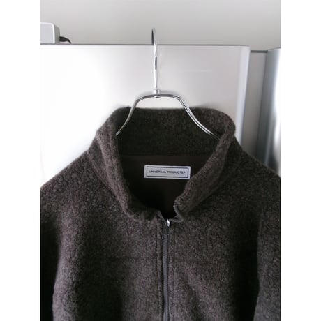 UNIVERSAL PRODUCTS / WOOL FLEECE DERBY JACKET *BROWN