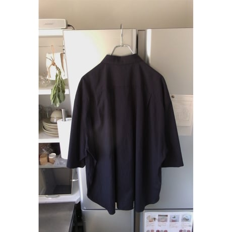 Blanc YM / Soft Oxford Half Shirts *NAVY