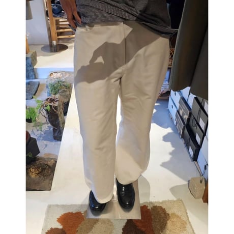 YUTASETOGAWA / Contour 5 Trousers -Ed.Pressed Twill *IVORY