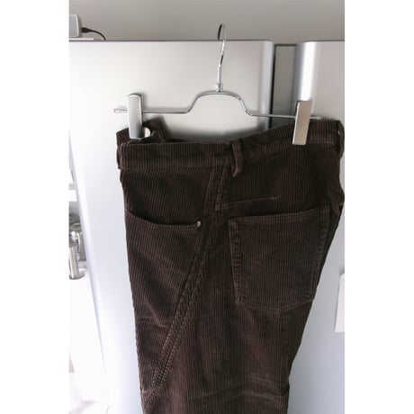 NVRFRGT /  3D TWISTED WIDE LEG 5P PANTS *BROWN