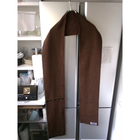 OLD FOLK HOUSE / Wool Long &Short Scarf *Dark Brown