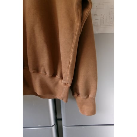 Rich I / HALF ZIP COLLAR SWEAT *BROWN