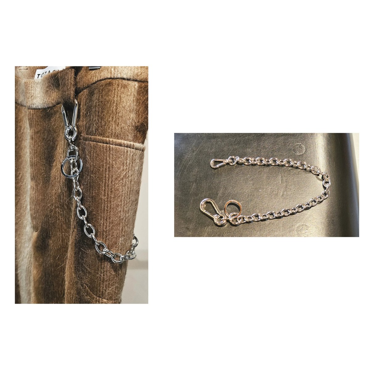 HIDAKA / OVAL PANTS CHAIN *Silver