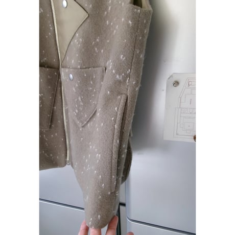 TOZAOU / Roulette Vest *Khaki gray