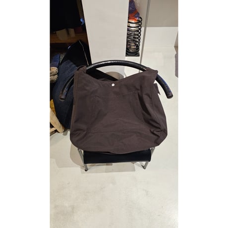 MY___ / NYLON SHOULDER BAG -BROWN
