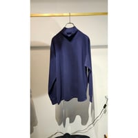 KIIT /  30//- COTTON BIO FINISH L/SLLEVE TURTLENECK CUT&SEWN *NAVY