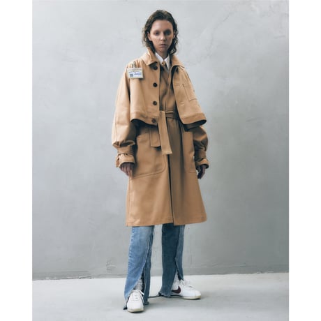 YUTASETOGAWA /"ME" DOCTOR SHORT JACKET COTTON PIQUE *BEIGE