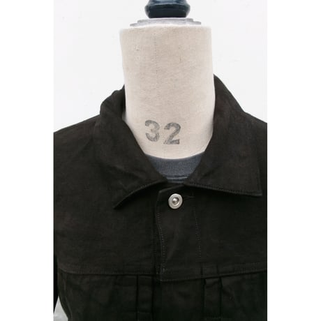 YOKO SAKAMOTO /  PLEATS JACKET DENIM *KAKISHIBU