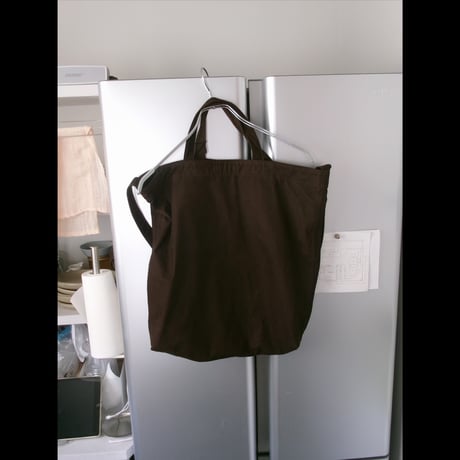 YOKO SAKAMOTO / LEATHER RESEARCHER BAG - LARGE *BROWN-NU