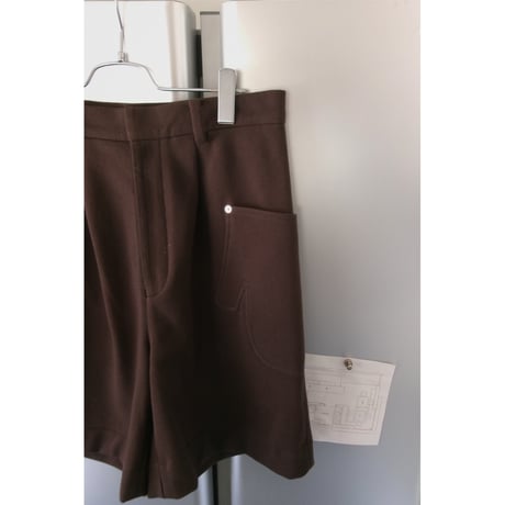 TOZAOU / [別注] Miton shorts *Dark Brown