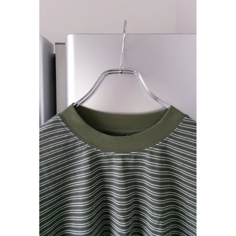 EVCON/ BORDER WIDE S/S T-SHIRT *GREEN