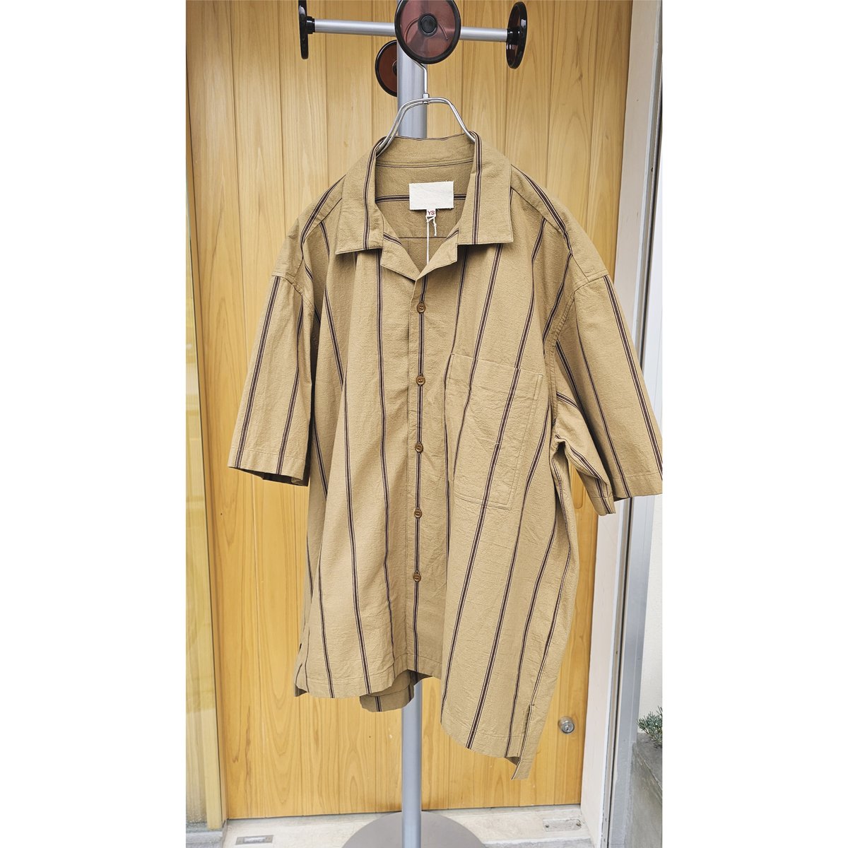 YOKO SAKAMOTO / OPEN COLLAR SHIRT*KAKISHIBU ST YOKO SAKAMOTO / OPEN COLLAR SHIRT*KAKISHIBU ST