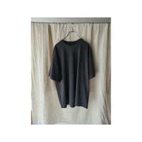 KIIT / 32/- HARD TWIST COTTON DAMAGE FINISH T-SHIRT *CHARCOAL