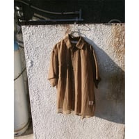 ABELIA EDWARD GOUCHA / SS SHIRT SHEER *CAMEL